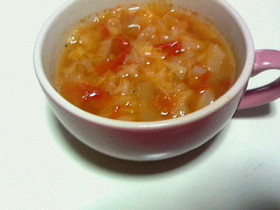 ミニトマトでミネストローネ